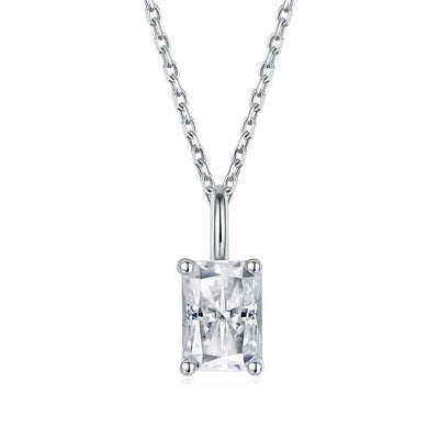 1CT 2CT Solitaire Pear Cut Moissanite Diamond Pendant Necklace for Women 100% 925 Sterling Silver Droplet Necklaces Jewelry GRA