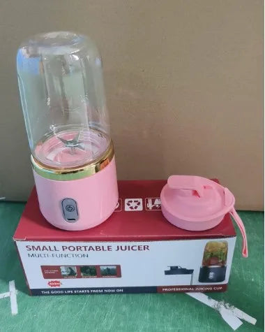Portable Blender & Juicer 2-in-1 - USB Rechargeable Includes 6 Blades & Double Cups Ideal for Smoothies Iced Drinks & Halloween