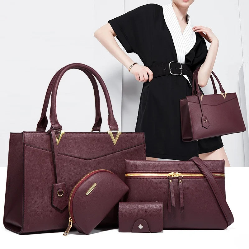Women's Handbags Shoulder Bags For Female Luxury Designer Top-Handle Tote Bag Purse Wallet Quality Leather High-end texture