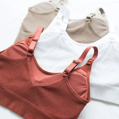 Women's Tube Top Crop Seamless Back Outdoor Sports Underwear Bra