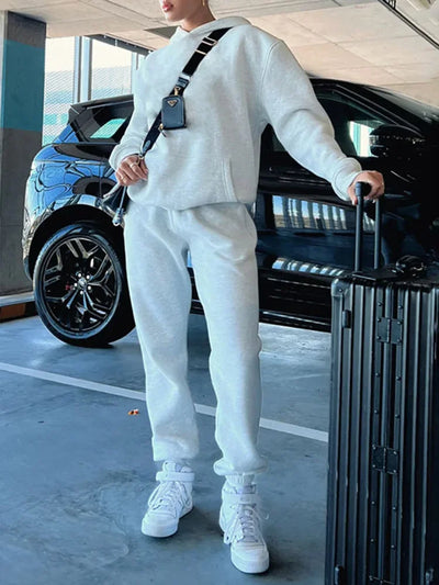 Cotton Sweatpants Sets For Women 2 Pieces Outfit Autumn Loose Hoodies And Pants Sets Sports Suits Women Tracksuits Set Ladies