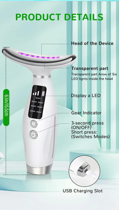 Neck Beauty Instrument Desalinates Neck Lines Neck Care Massage Instrument Lifting TighteningRemoving Patterns Beauty Instrument