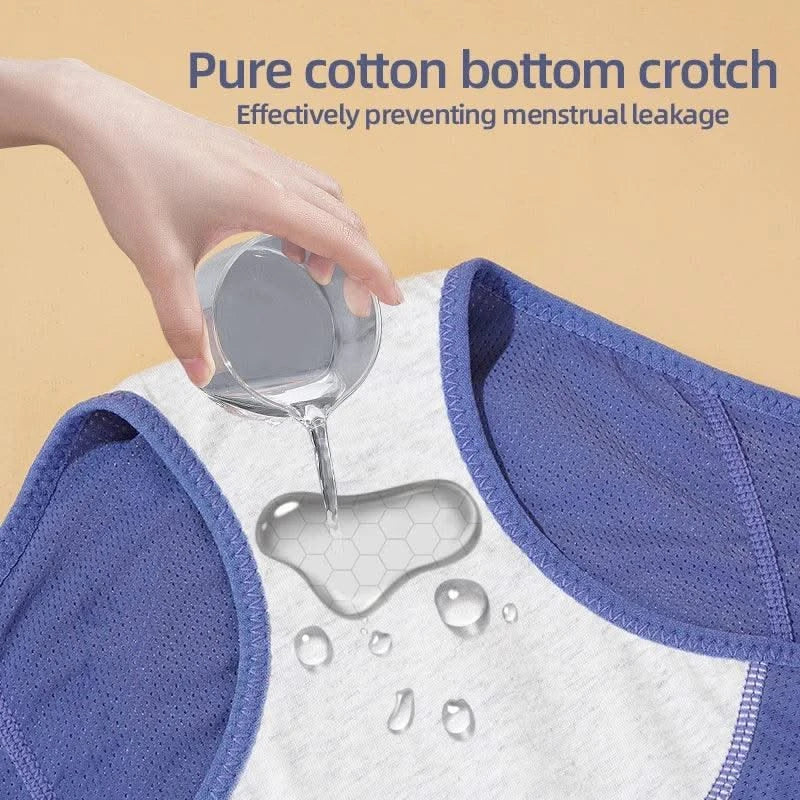 3pcs/Set Leak Proof Menstrual Panties Women Period Underwear Sexy Pants Physiological Underwear Plus Size Waterproof Briefs