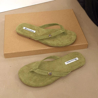 Luxury Designer Woman Flat Slippers Woven with Comfortable Women's Shoes Casual Bottom Slippers 2025 New Summer Women Sandals