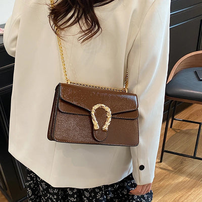 Luxury Brand Leather Handbag For Women Elegant Classic Popular Ladies Shoulder Bag By Famous Designer Modern