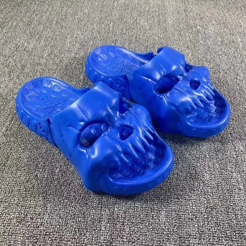Platform Skull Slippers Demon Home Cloud Summer Beach Sandal Slides Y2k Flip Flops Men Male Soft House Shoes Flat Clapper Women