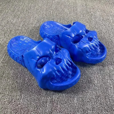 Platform Skull Slippers Demon Home Cloud Summer Beach Sandal Slides Y2k Flip Flops Men Male Soft House Shoes Flat Clapper Women