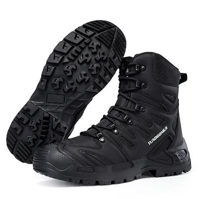 Men's Outdoor Hiking Tactical Boots Ankle Desert Boots Sports Climbing Shoes Military Work Waterproof Work Safety Hunting Shoes