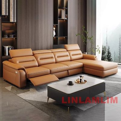 MANBAS Multifunctional Convertible Sofa Bed With Eletric Recliner, Folding Sofa Cama With Power Reclining Seats & Storage Box
