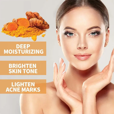 Turmeric Brightening Face Serum+Eye Cream Stick set,Dark Spot Corrector,Hydrating & Moisturizing,fading fine lines skin care set