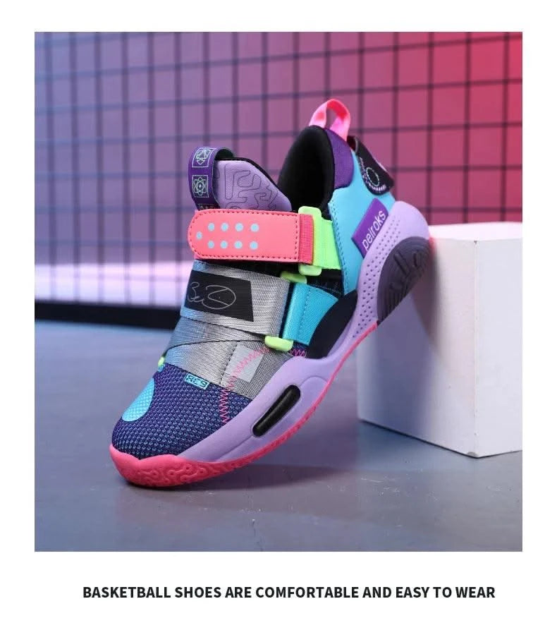 2025 New Children's Basketball Shoes For Boys Girls Non-slip Kids Sport Shoes Lightweight Outdoor Sneakers Trainers Footwear - Elanique