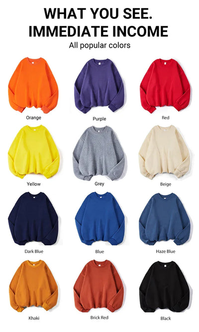 The Ancient Red Twlipws Design Women Sweatshirt Soft Warm Tops Fleece All-Match Pullover Crewneck Casual Sportswear For Woman