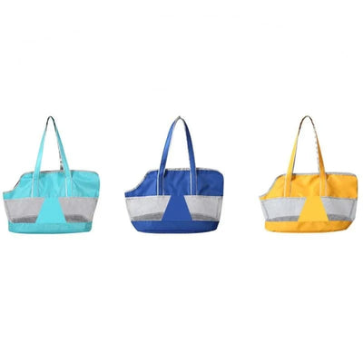 Small Dog Accessories Single-shoulder Portable Bag Pet Carrying Handbag Cat  Tote Travel Foldable Mesh Carriers Tote Car Cover