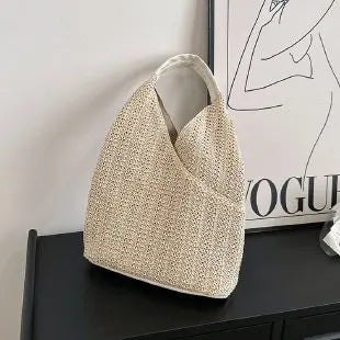 Fashion Straw Bag Designer Shoulder Bag Women Tote Summer Beach Vacation Bag Bohemian Shopping Pocket Crossover Sacos De Ombro