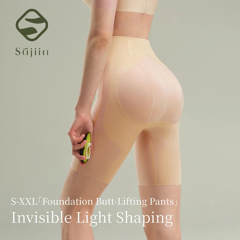 Women's Sexy Butt Lifting Shapewear Mid Waist Invisible Seamless Tummy Control Body Shaper Woman Safety Underwear N210