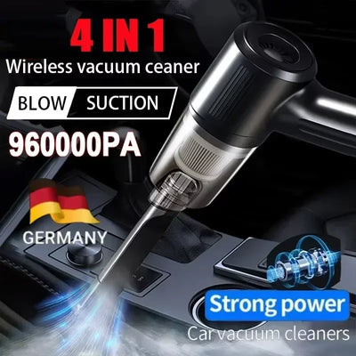 Portable Wireless Car Vacuum – Compact High-Suction Handheld with Blower Function for Easy Car & Small Space Cleaning