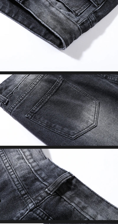 2025 New Men's Baggy Casual Jeans Male High Street Straight Leg Denim Pants American Classic Retro Autumn Casual Long Trousers