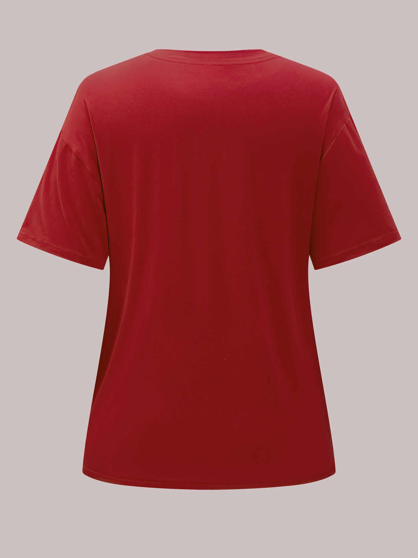 Solid Crew Neck T-shirt, Casual Short Sleeve Loose T-Shirt For Spring & Summer, Women's Clothing