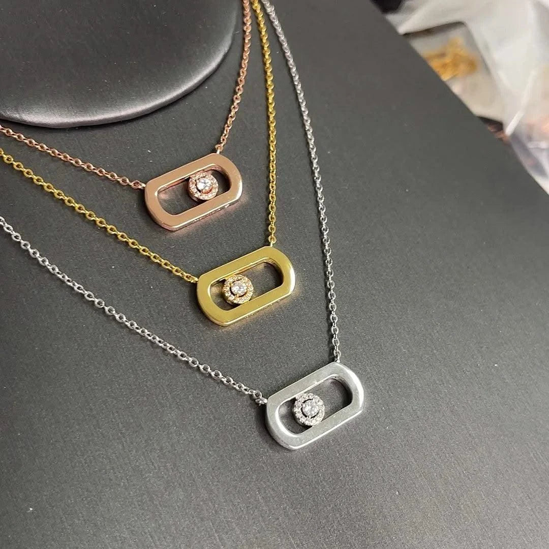 S925 Pure Silver Necklace For Women Personalized Avant-garde Jewellery High-quality Wedding Gifts