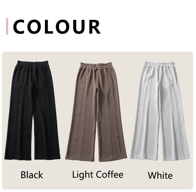 Women's Wide Leg Yoga Ninth Pants High Waisted Joggers Casual Sweatpants Pockets Sports Clothes Pilates Tracksuit Baggy Pants