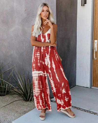 Women's jumpsuit 2023 new women's clothing wholesale Russian European and American suspender sexy wide leg pants