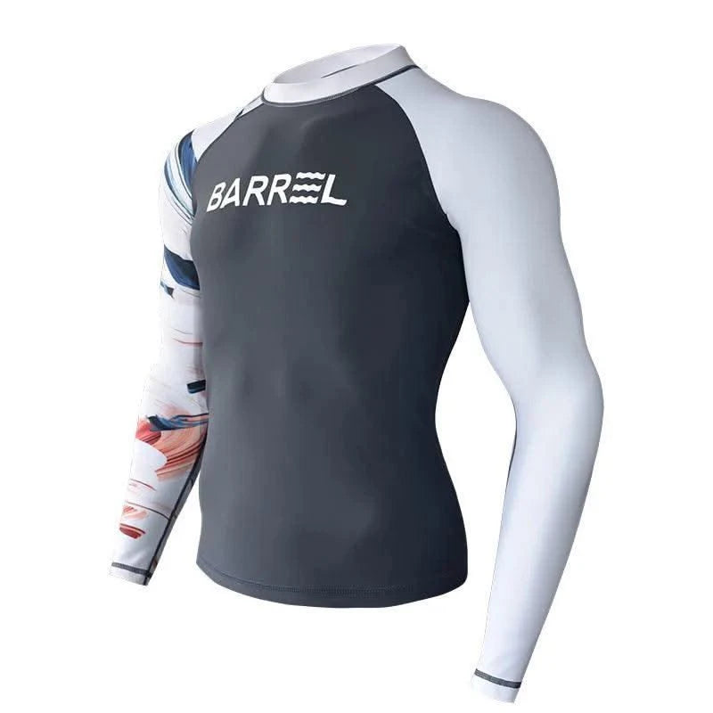 Long Sleeve Neoprene Wetsuit Women Rash Guards Swimwear Two-Piece Swimsuit Men Surfing Swimming Suit Beach Diving Bath Suit