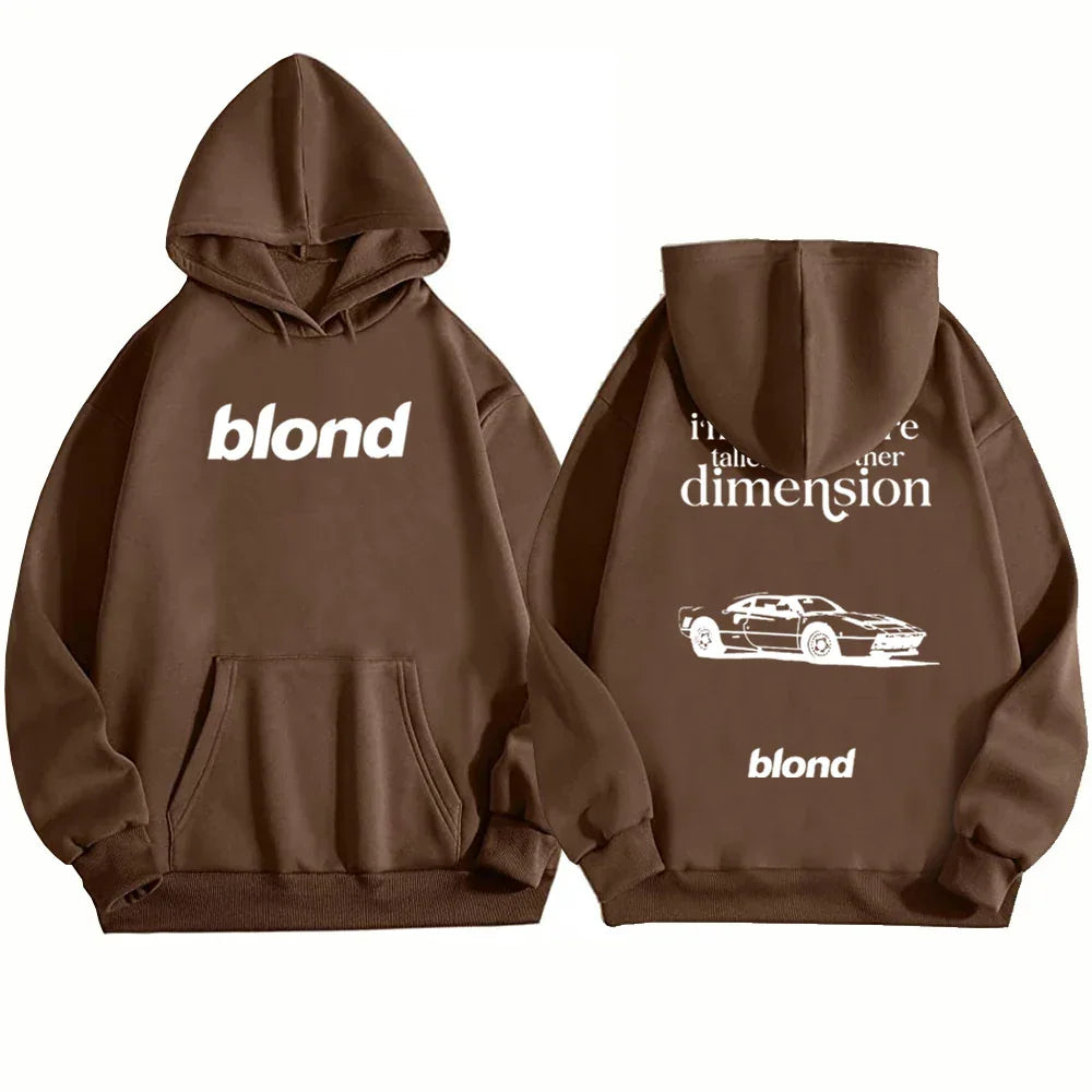 Frank Ocean Blond Album Hoodie Frank Ocean White Ferrari Music Women Men Harajuku Long Sleeve Sweatshirts