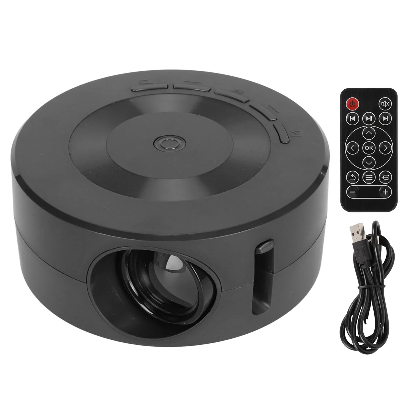Mini Projector 1080p Small Home Movie Projector Built in Speaker Same Screen Function Portable for Android for Phone
