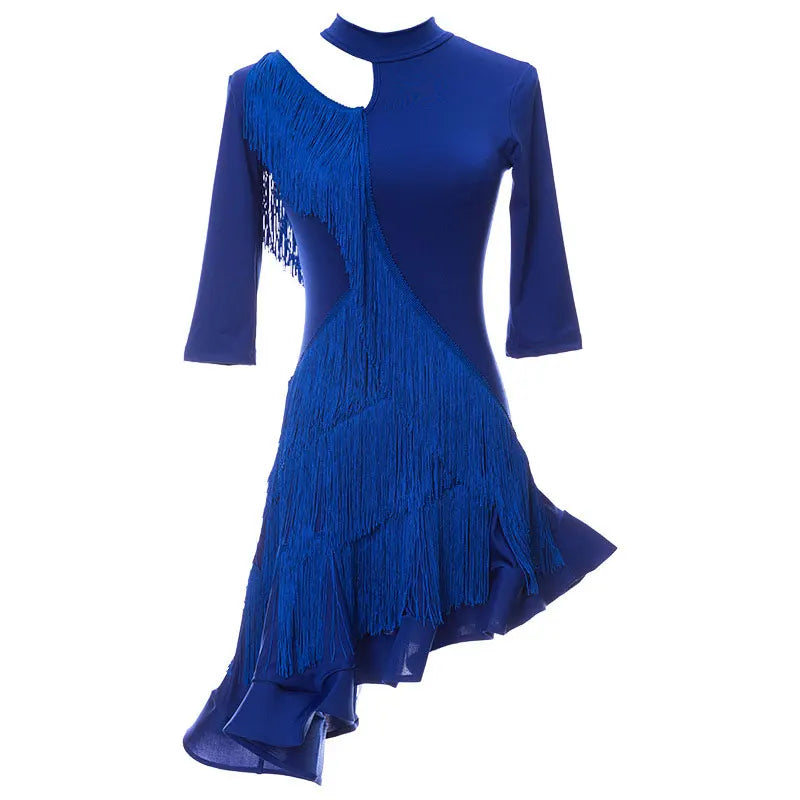Fashion Latin Dance Wear for Women Latin Dresses Fringes Ballroom Practice Clothes Salsa Samba Dance Costumes