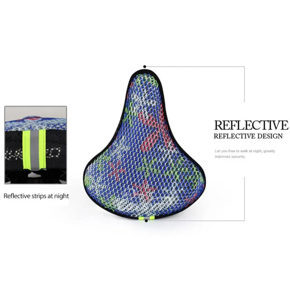 Accessories Honeycomb Design Breathable Saddles Bike Cushion Cover 3D Soft Cycling Cushion Bike Seat Cover Bicycle Saddle Cover