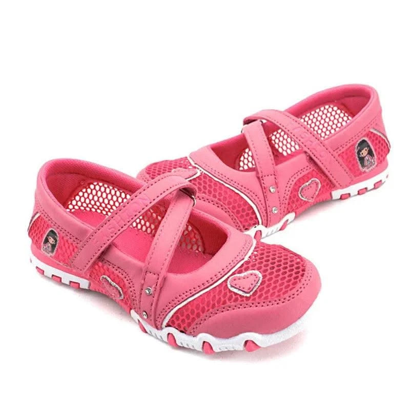 Cartoon Princess Non-slip Children Flat Shoes | Girls Summer Fashion | High Quality Mesh Sandals Kids