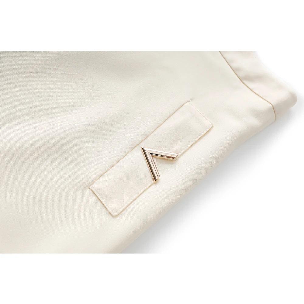 Vintage Elegant Style Lady Solid A-line High Waist Office Casual Wear Women Midi Skirt