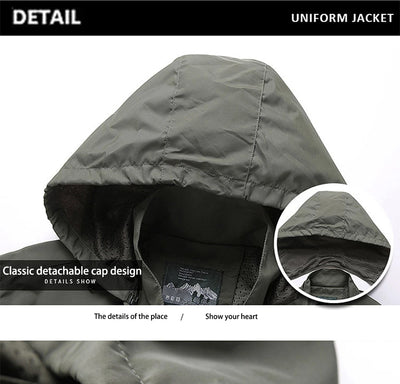 Winter Jacket Fashion Coat Hoodies Camping Hiking Jacket Men's Casual Waterproof Jacket Windbreaker Men Outerwear Men's Clothes