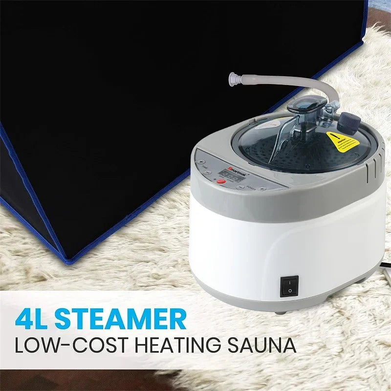 Full Size Personal Steam Sauna Set for Home, Portable 1 Person Full Body Steam Spa for Relaxation, Detox Therapy