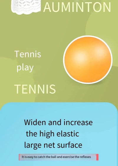 Children's badminton tennis racket exercise reaction ability beginners family outdoor beach tennis kindergarten baby parent-chil