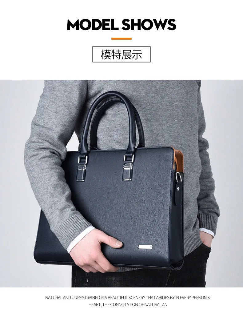 Men Business Briefcase for Husband Shoulder Bag MaLE Laptop Briefcases Bags Large Capacity Men's Handbag Bolso Grande Mujer