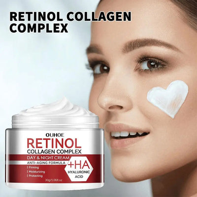 1/2/3PCs Retinol Cream For Face & Under Eye, Retinol Collagen Facial Moisturizer Fight Aging Brightening Hydrating Night Cream