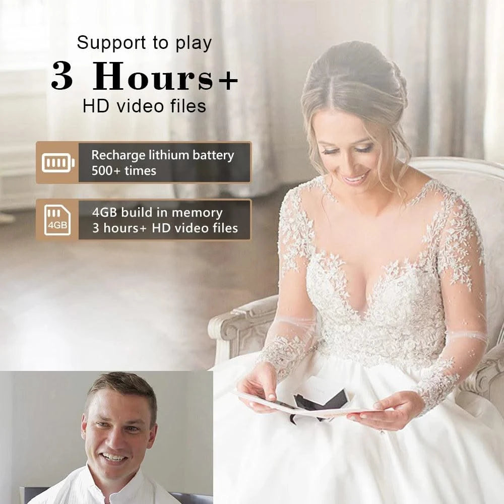 Linen Bound Video Book Wedding Video Album Up to 3 hours of video