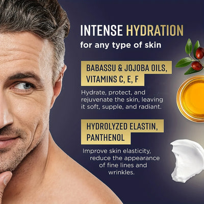 Mens Face Moisturizer Cream Anti-Aging Face & Neck Serum for Men Firming & Lifting