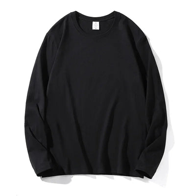 Women T Shirts.100% Cotton Soft.Regular Fit,O-Neck Long Sleeve Tops Tees,Black White