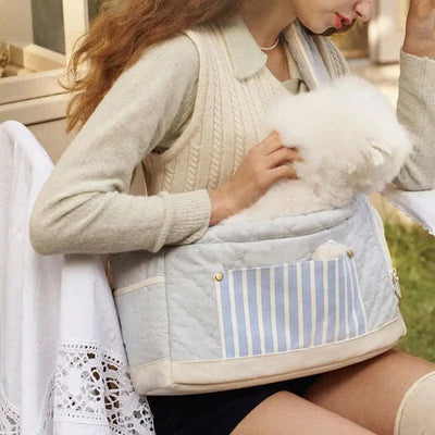 Portable Pet Bag Multifunctional pet carrier soft sided carrier pet sling bag for Cats and Dogs outdoor pet carrier bag pink