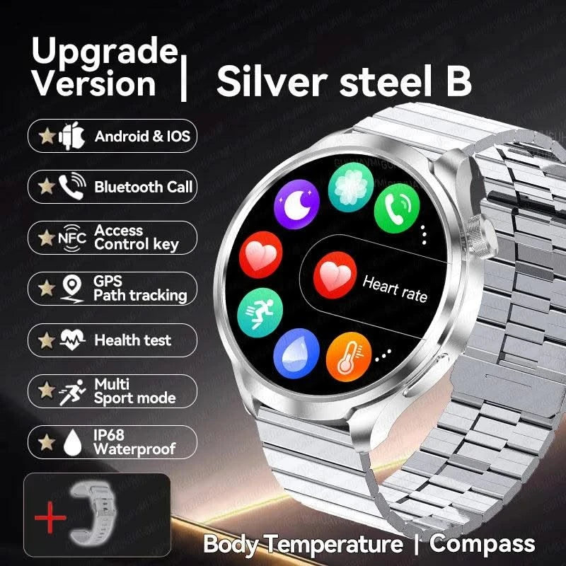 2025 New For HUAWEI High-end Sports Smart Bracelet Men GPS NFC 1.85 AMOLED Screen Compass Waterproof Bluetooth Call Smartwatches