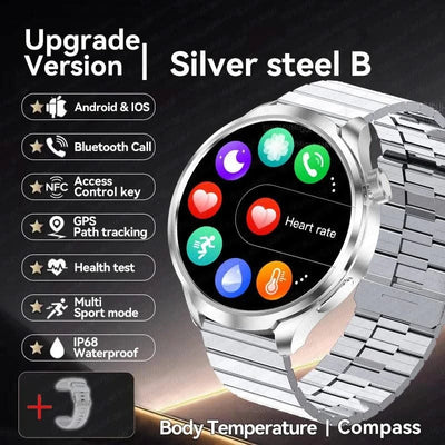 2025 New For HUAWEI High-end Sports Smart Bracelet Men GPS NFC 1.85 AMOLED Screen Compass Waterproof Bluetooth Call Smartwatches