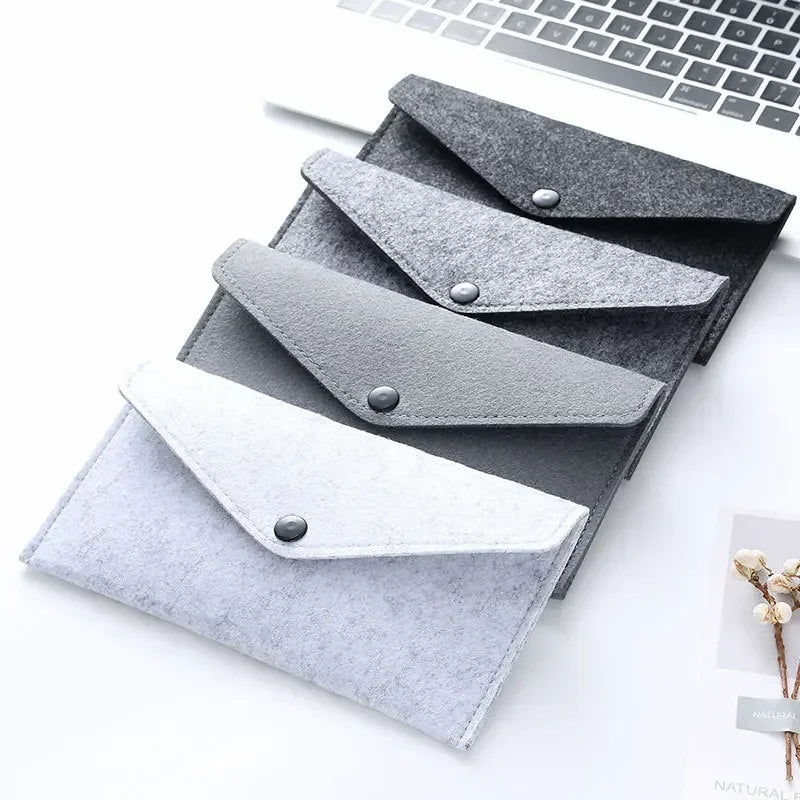 Felt Envelope Mobile Phone Bag Storage Pouch Wallet Credit Card Holder Business Change Purse Bag Thin Wallet Card Holde