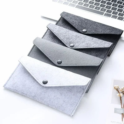 Felt Envelope Mobile Phone Bag Storage Pouch Wallet Credit Card Holder Business Change Purse Bag Thin Wallet Card Holde
