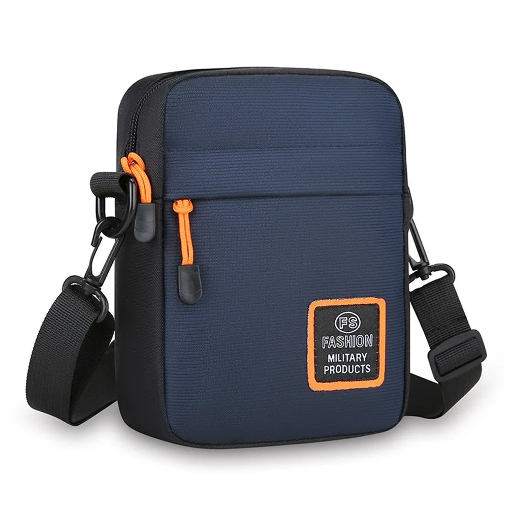 Men's Business Shoulder Bag Casual Man's Messenger Bag Durable Male Handbag Waterproof Oxford Cloth Bag Mini Mobile Phone Bags
