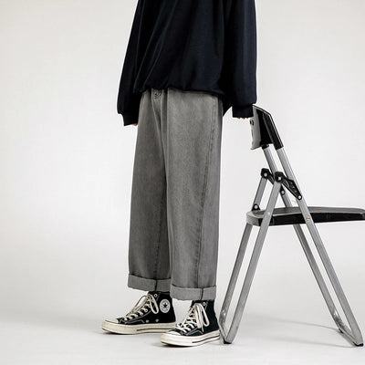 Men's Jeans Pants Straight Trousers for Men Jean Spring Denim Mens Man Male Trendyol Streetwear Korean Fashion Men Boys  Sale