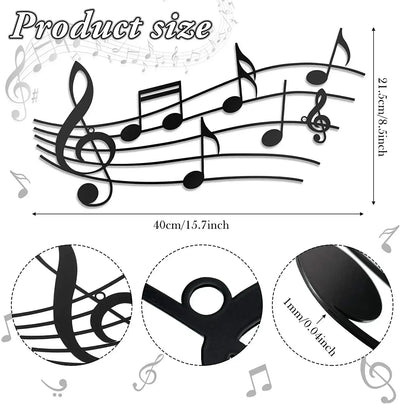Music Note Wall Decor Metal Music Notes Wall Art Music Theme Note Decor