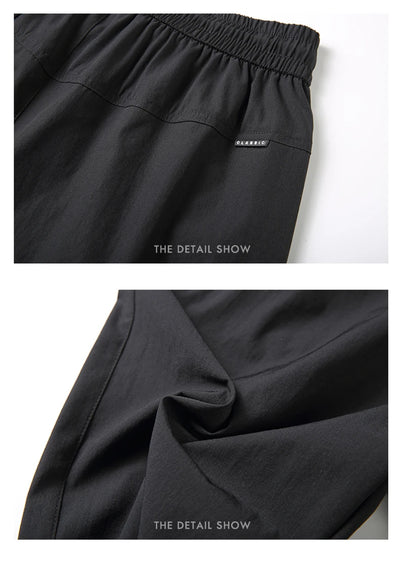 Summer Cropped Trousers for Men, Ice-Feel Breathable Stretch Trousers, Casual Versatile Shorts