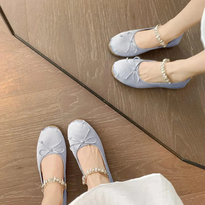 Women Butterfly-Knot Lolita Ladies Ballet Flats In Casual shoes, Sandals  Slides